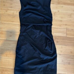 Classic Black Sleeveless Sheath Dress